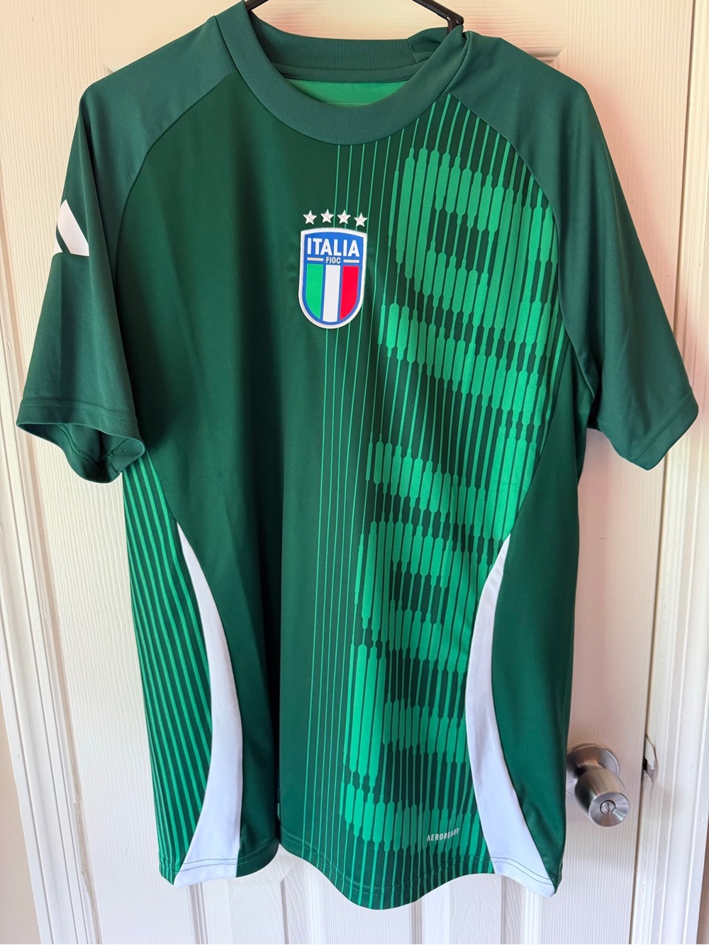 adidas Men’s Italy Green Soccer Jersey